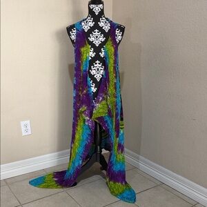 Colorful Tie-Dye Women's Vest